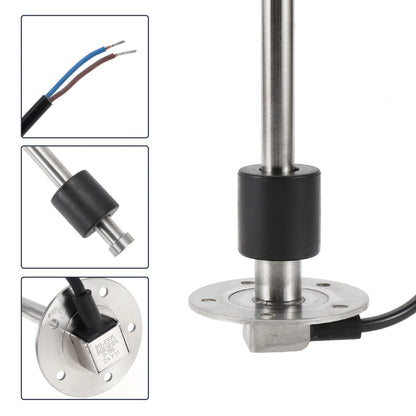 Fuel Sending Unit and Gauge Kit 0-190 Ohm for Boat Car Truck (14.76")