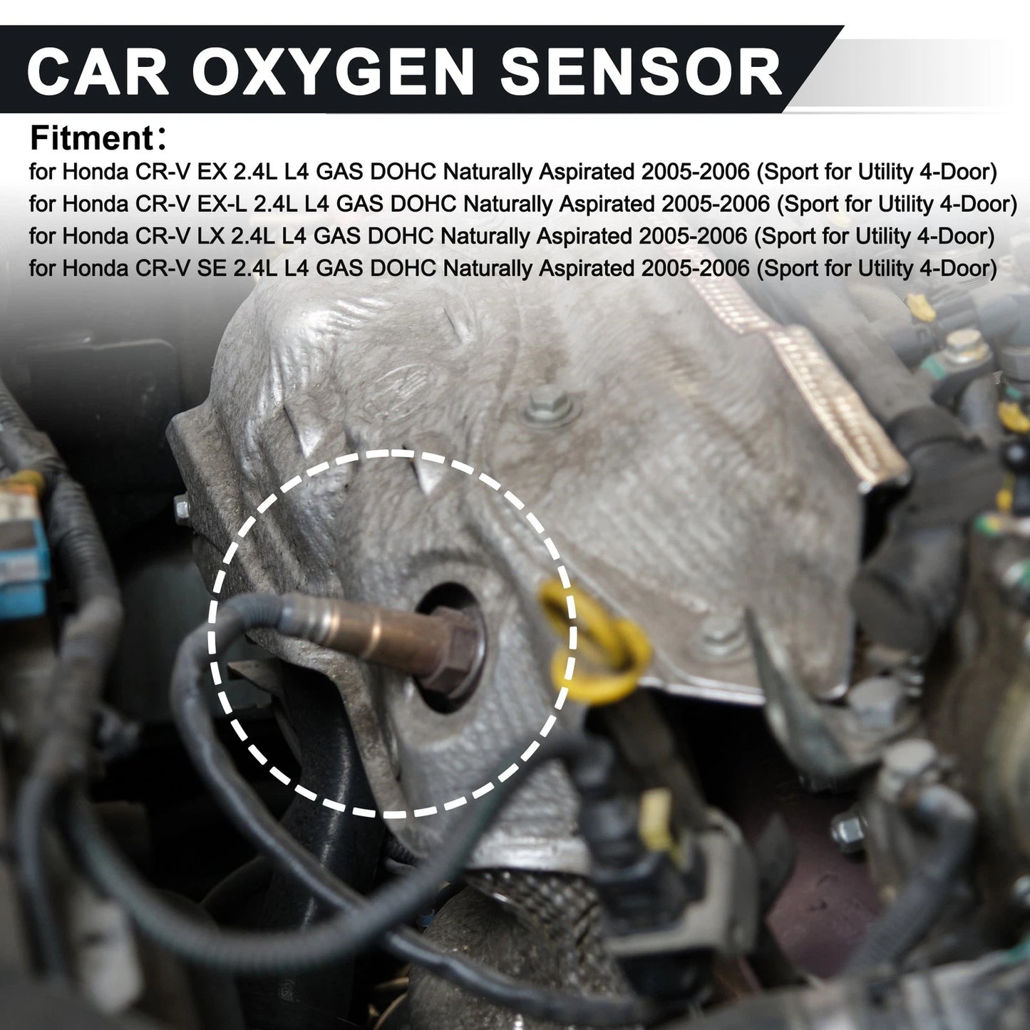 Set of 2 Upstream Downstream Oxygen Sensors for Honda CR-V EX (2007–2011) No. 2344352