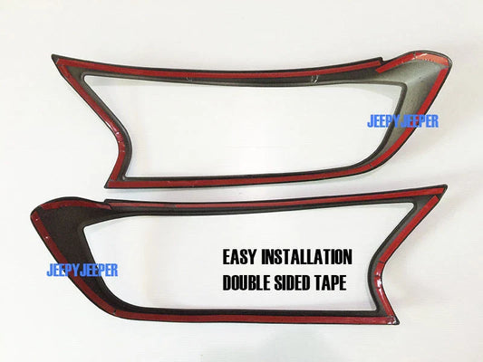 Grey Wildtrak Headlight Cover Trim for Ford Ranger T6 PX2 PX3 (2015-2021)