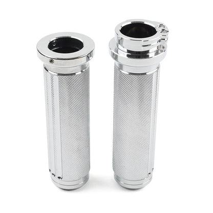 Chrome Handlebar Hand Grips for Harley Heritage Softail Dyna