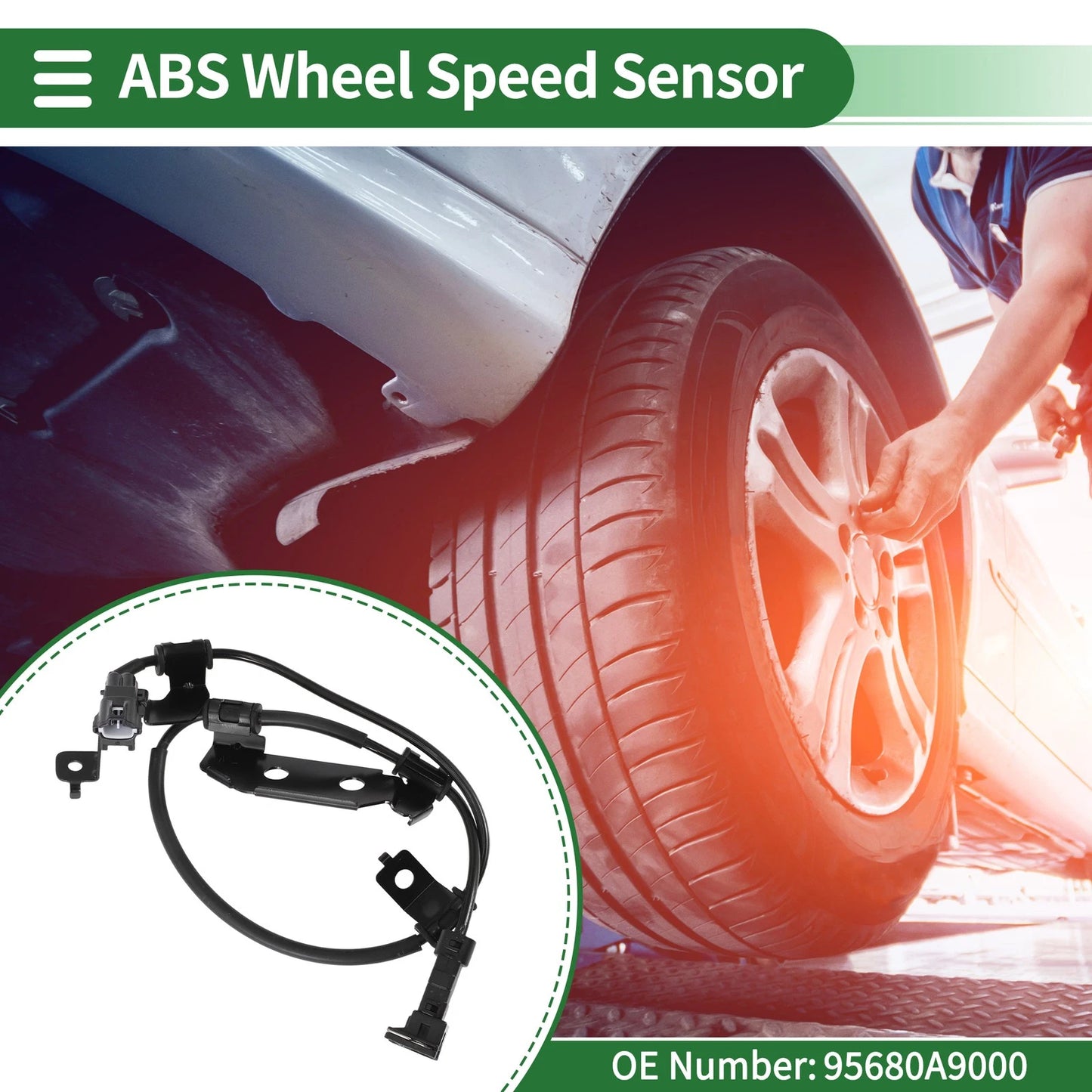 ABS Wheel Speed Sensor No. 95680A9000 for Kia Sedona (2015–2021)