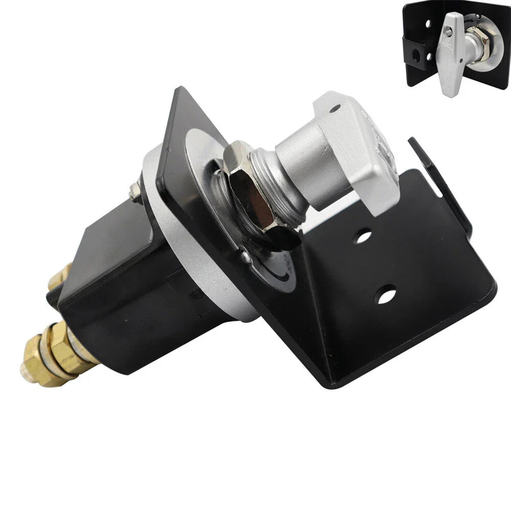 Battery Disconnect Switch with Lockout Plate for Boat, Car, RV