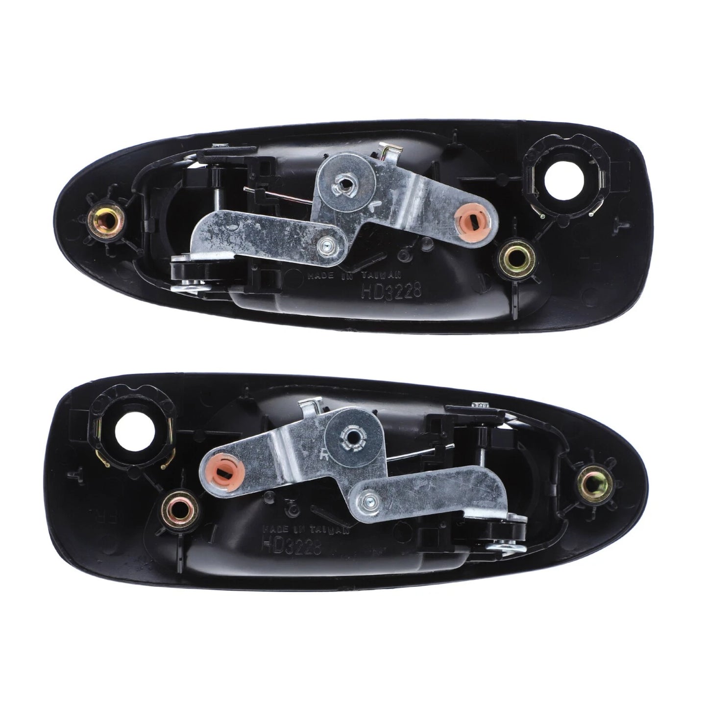 Set of 2 Door Handle Outer Black for Honda Civic (1991–1995)