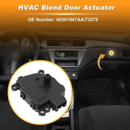 HVAC Heater Blend Door Actuator for Jeep Wrangler (2018–2024) 68301847AA