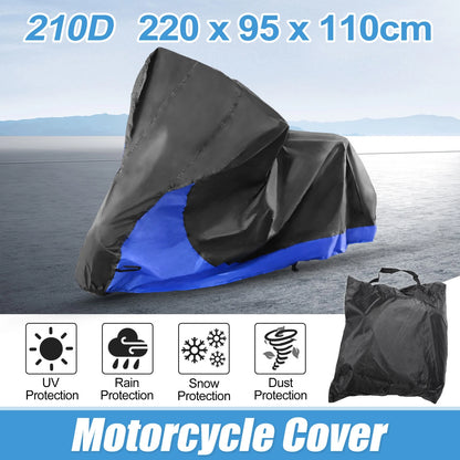 2 in 1 Storage Bag Motorcycle Cover for Yamaha R1 R6 R3 FZ-09 FZ-07 (2000–2023)