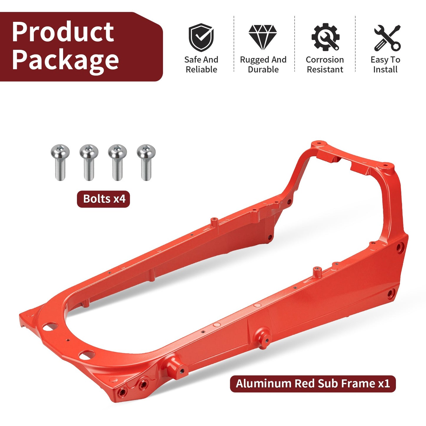 Heavy Duty Aluminum Sub Frame & Bolts for Yamaha Raptor 700 (2006–2024)