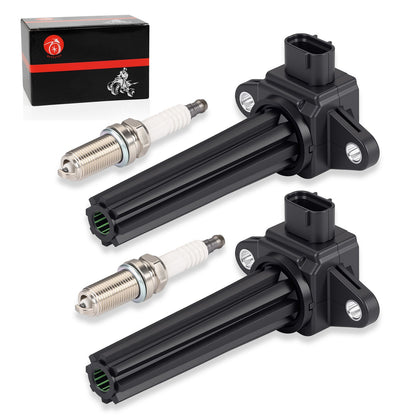 2X Ignition Coils & Spark Plugs for Yamaha 115 125 130 200 225 250 HP
