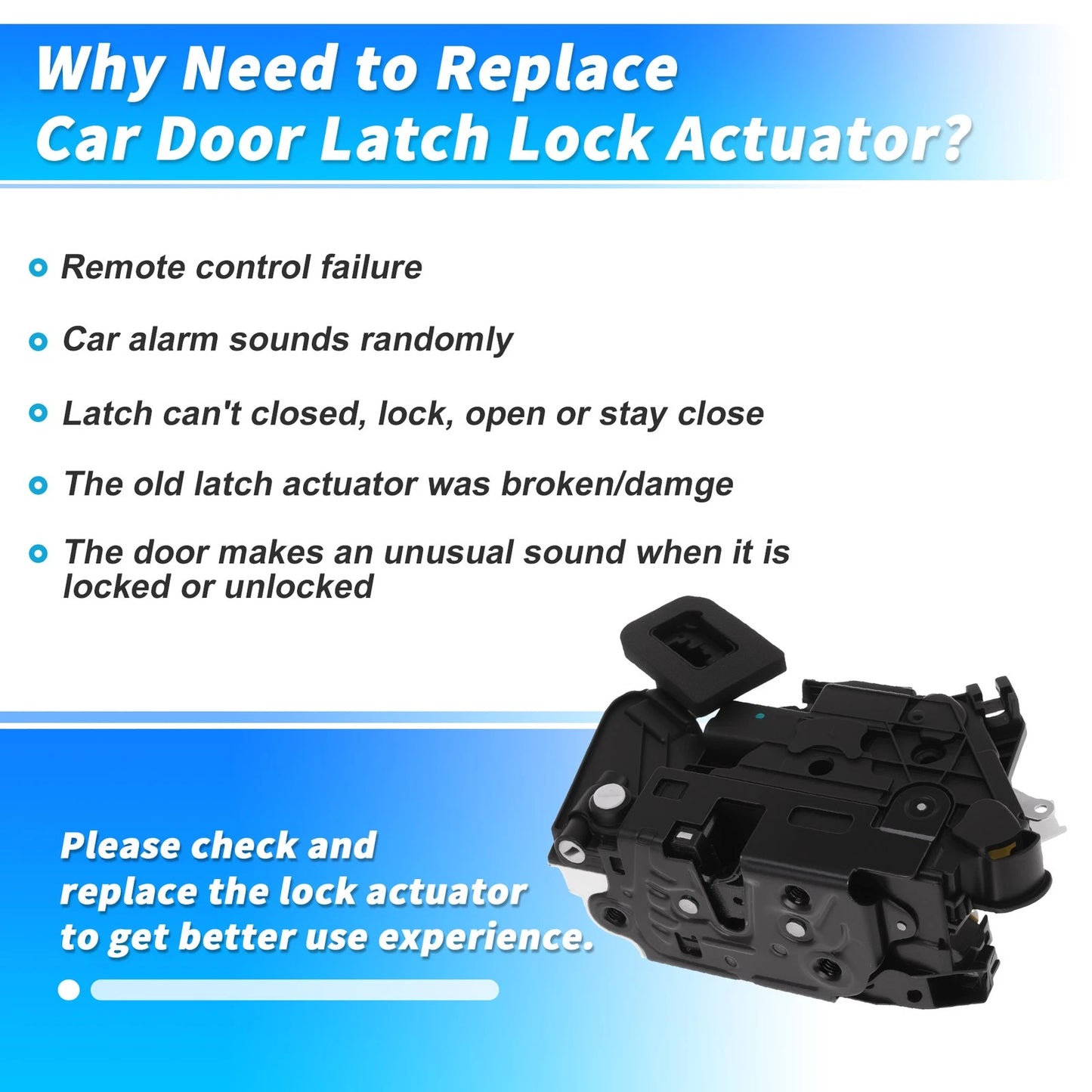 5E0839015 Rear Left Power Door Lock Actuator for Skoda Rapid (2012–2013)