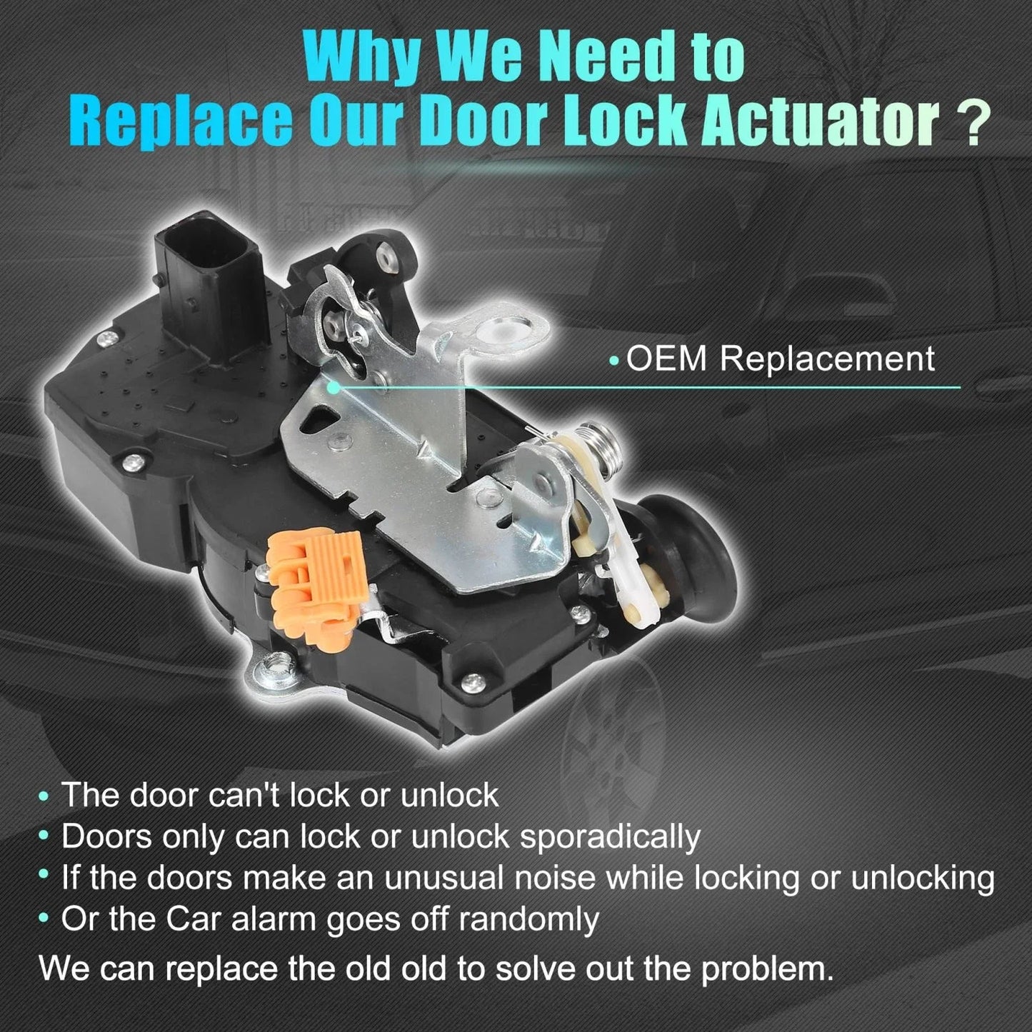 Rear Right Door Lock Actuator Motor for Cadillac Chevrolet