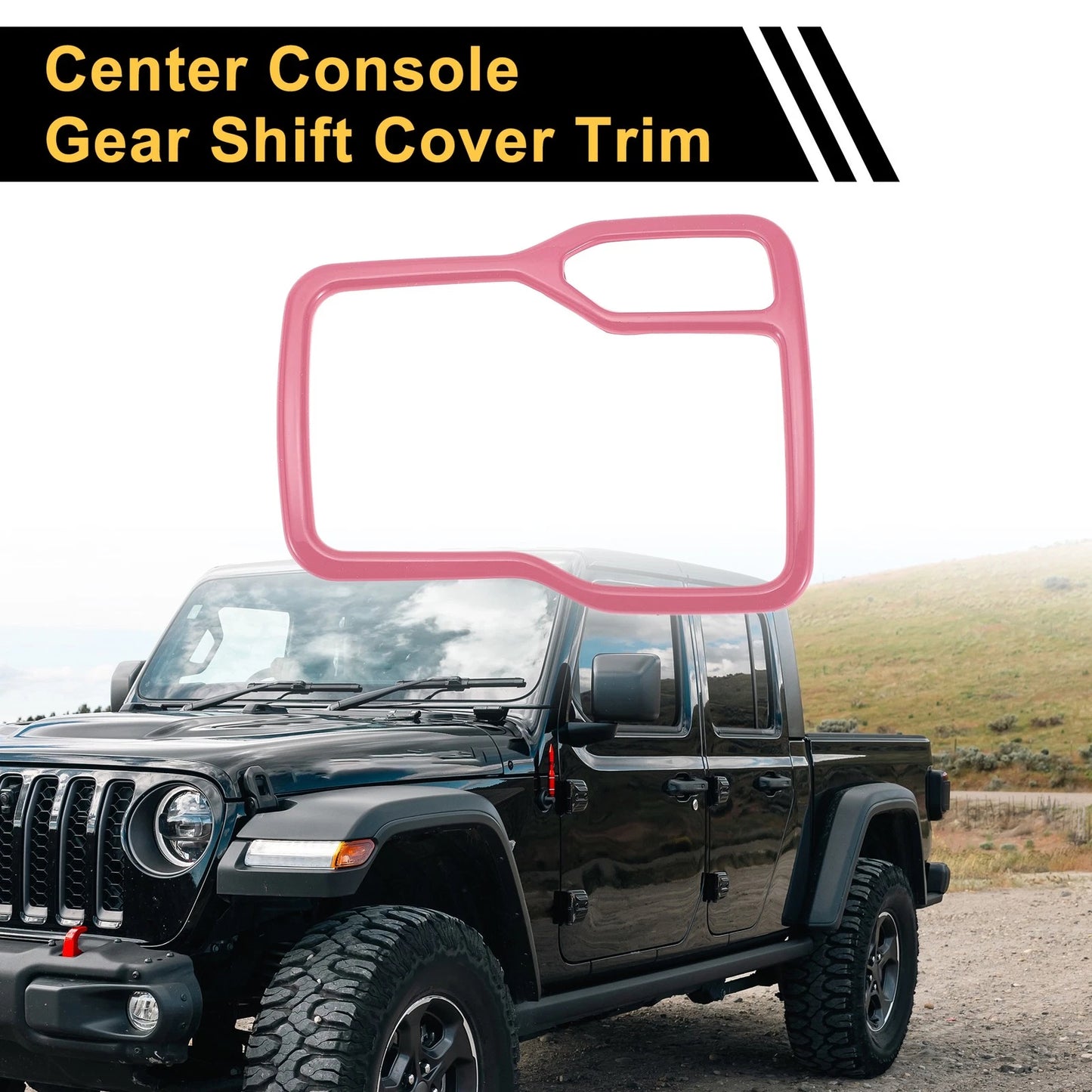 1 Pc Center Console Gear Shift Frame Cover Trim for Jeep Wrangler JL (2018–2023)