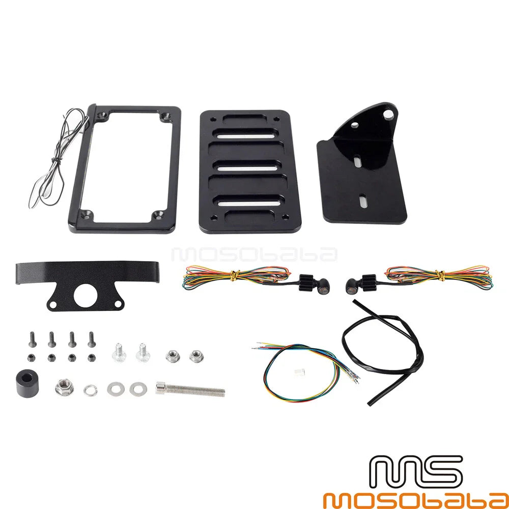 LED Rear Turn Tail Light License Plate Bracket Frame for Sportster S (2021-2023)
