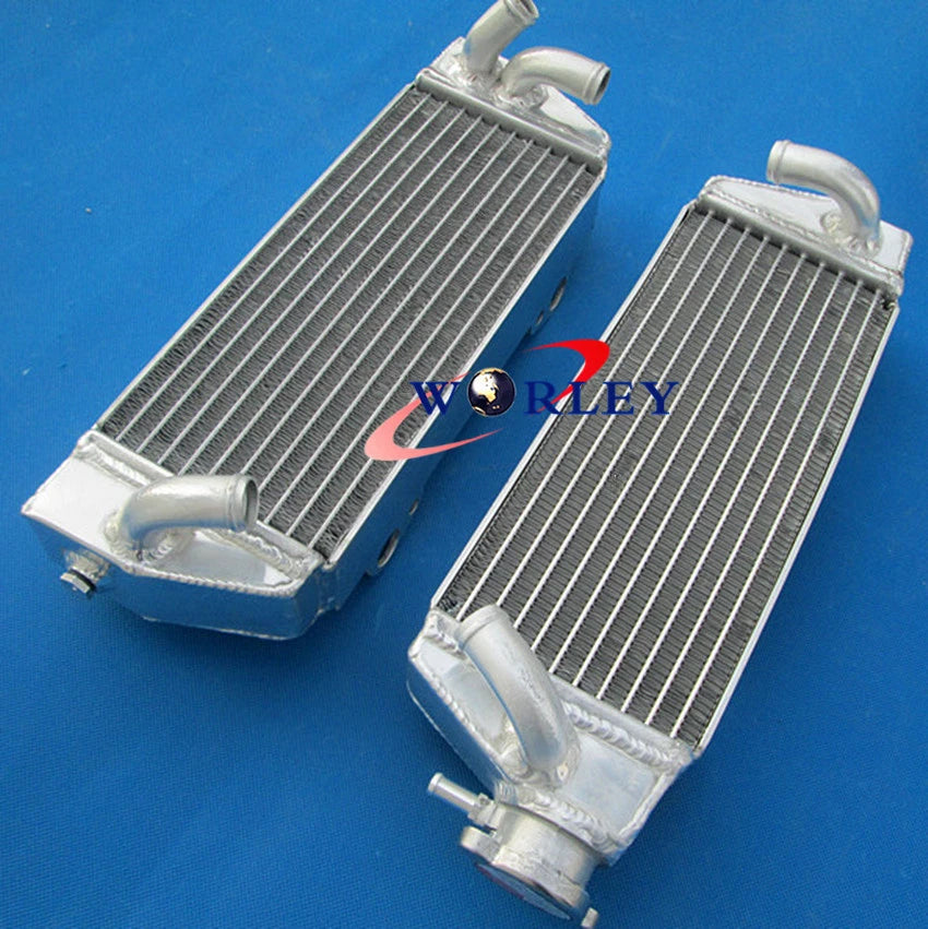 Aluminum Radiator with Red Hose for KTM 250 300 380 EXC/MXC/SX (1998–2003)