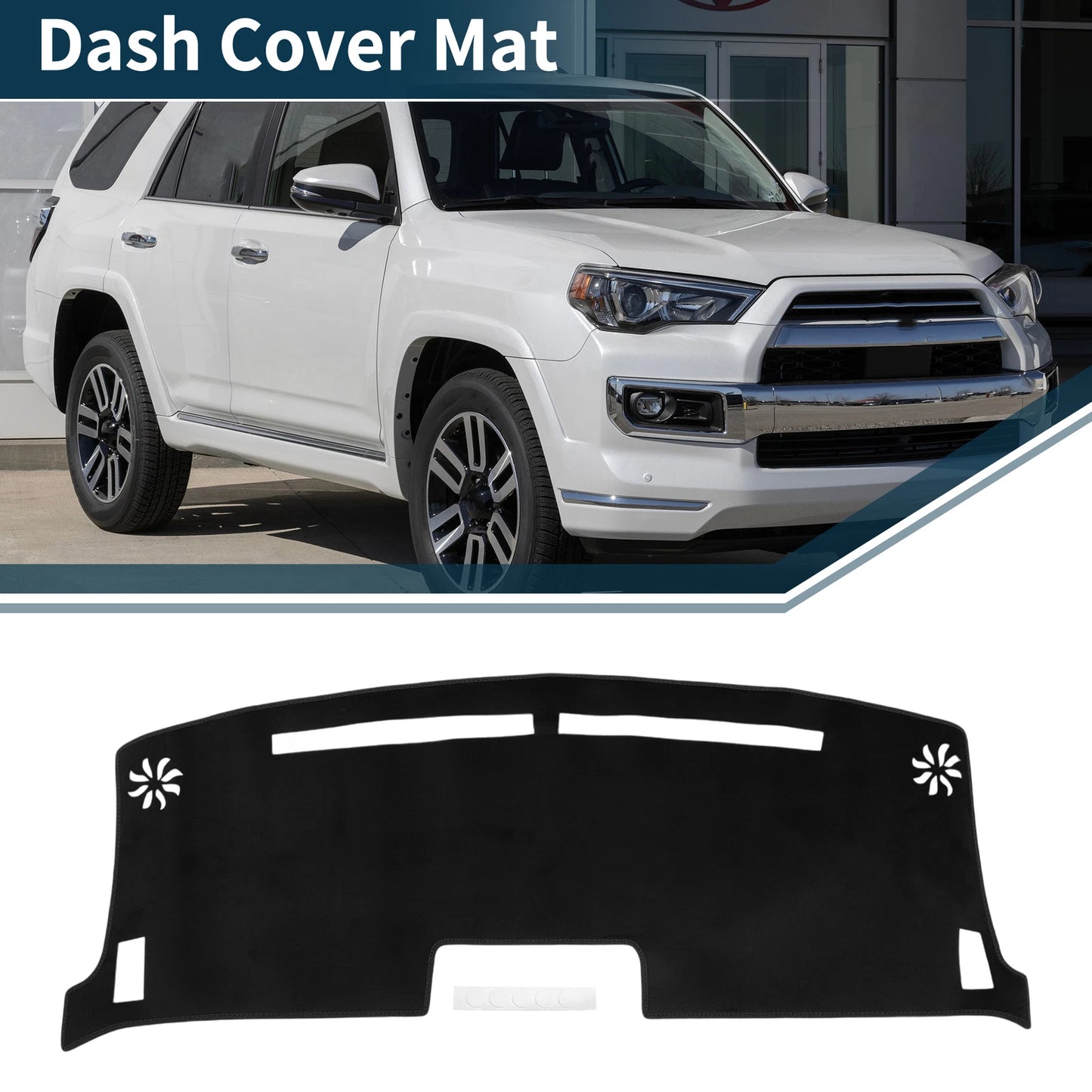 Dashboard Cover Mat for Nissan Moco MG33S (2012–2018) Black Sun Protector