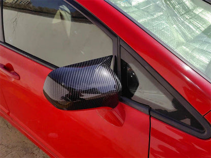 2 x Carbon Fiber Car Door Wing Mirror Cover Cap for Honda Civic (2006–2011)
