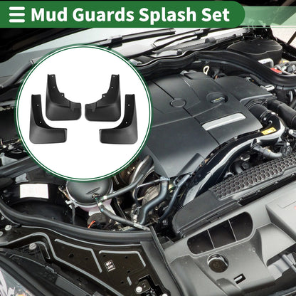 Set of 4 Mud Flaps Splash Guards for Mitsubishi Outlander (2006–2008)
