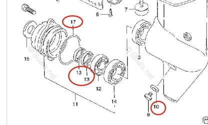 Lower Unit Oil Seal for Suzuki 5-8 HP (Year Range Not Specified)