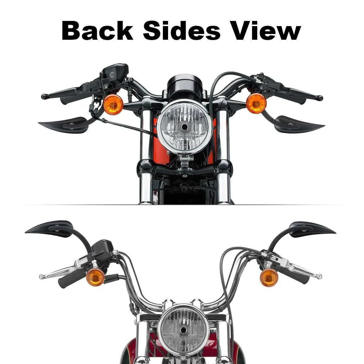 8mm Rear View Mirrors for Harley CVO Softail Fat Boy Ultra Limited