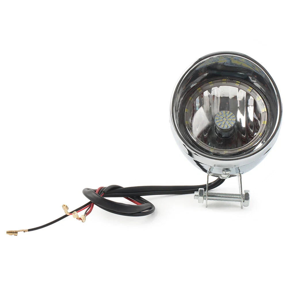 Chrome Retro LED Headlight Spot Lamp for Honda VTX 1800 (2002-2009)