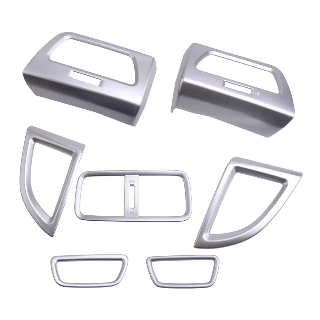 Silver AC Air Vent Cover Frame for Honda CR-V 2012-2016 (2 x Covers)