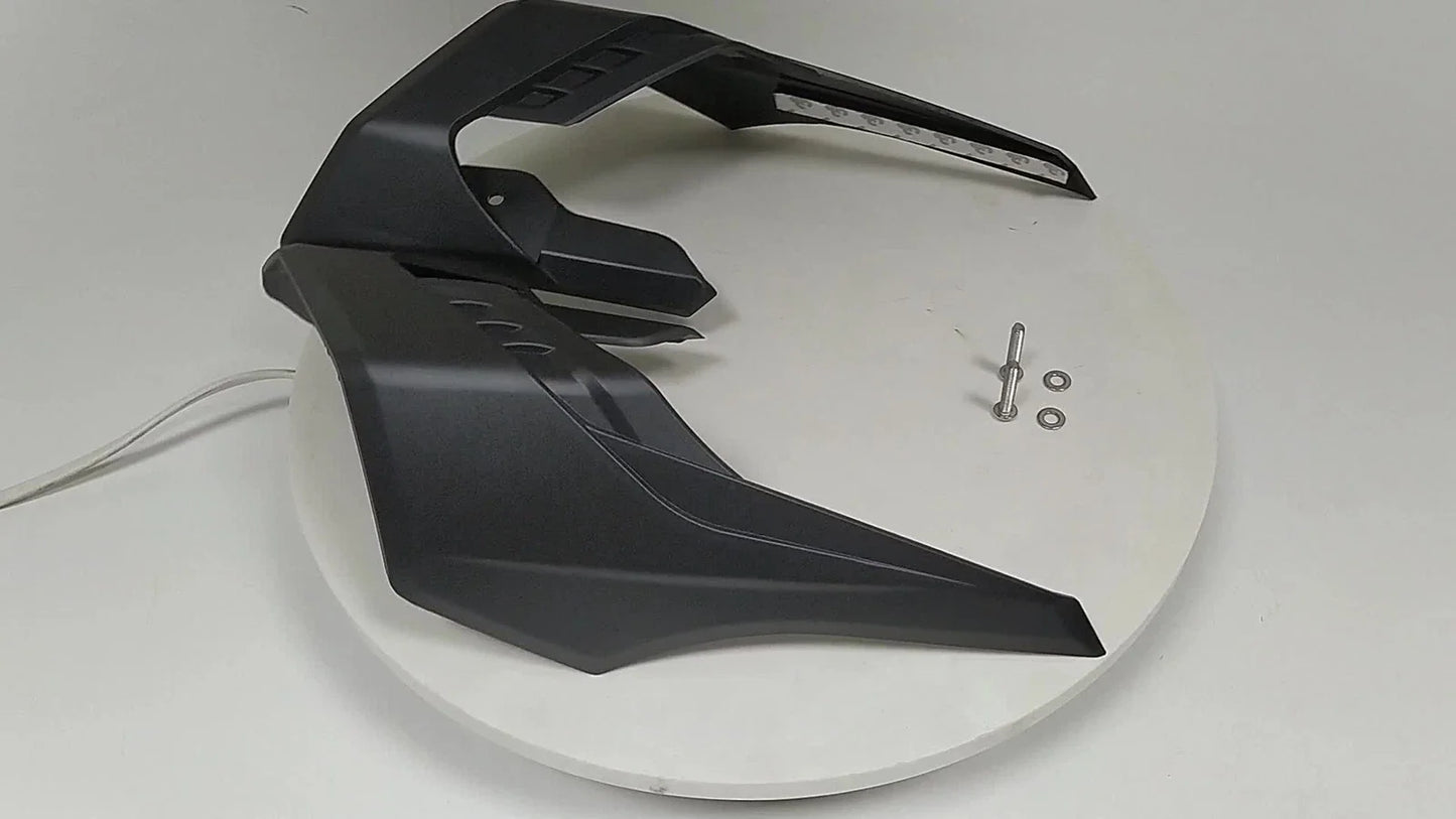 Black Universal Winglets Side Fin Trim Covers for Honda CB650R (2018-2023)