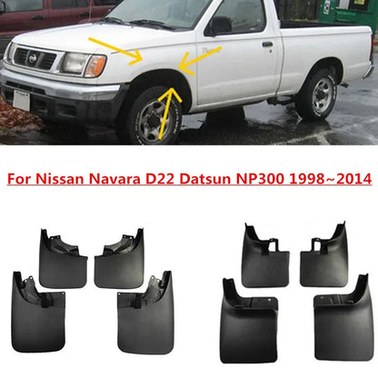 Mud Splash Guards Mudguards for Nissan Navara D22 Datsun NP300 (1998–2014)