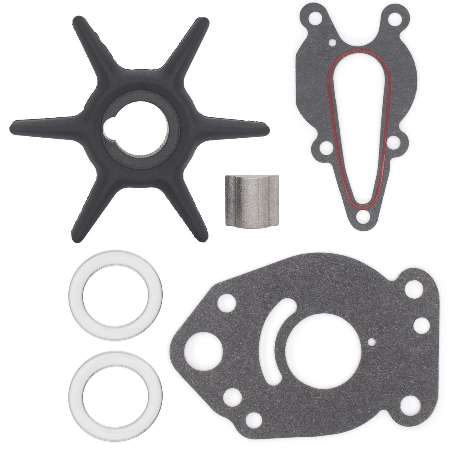 Water Pump Impeller Service Kit for Mercury Force 6-15 HP Outboard (1990–2000)