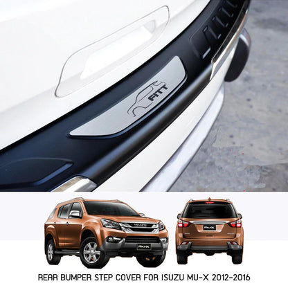 Rear Bumper Step Protector Scratch Guard Plate Chrome for Isuzu MUX (2012-2016)