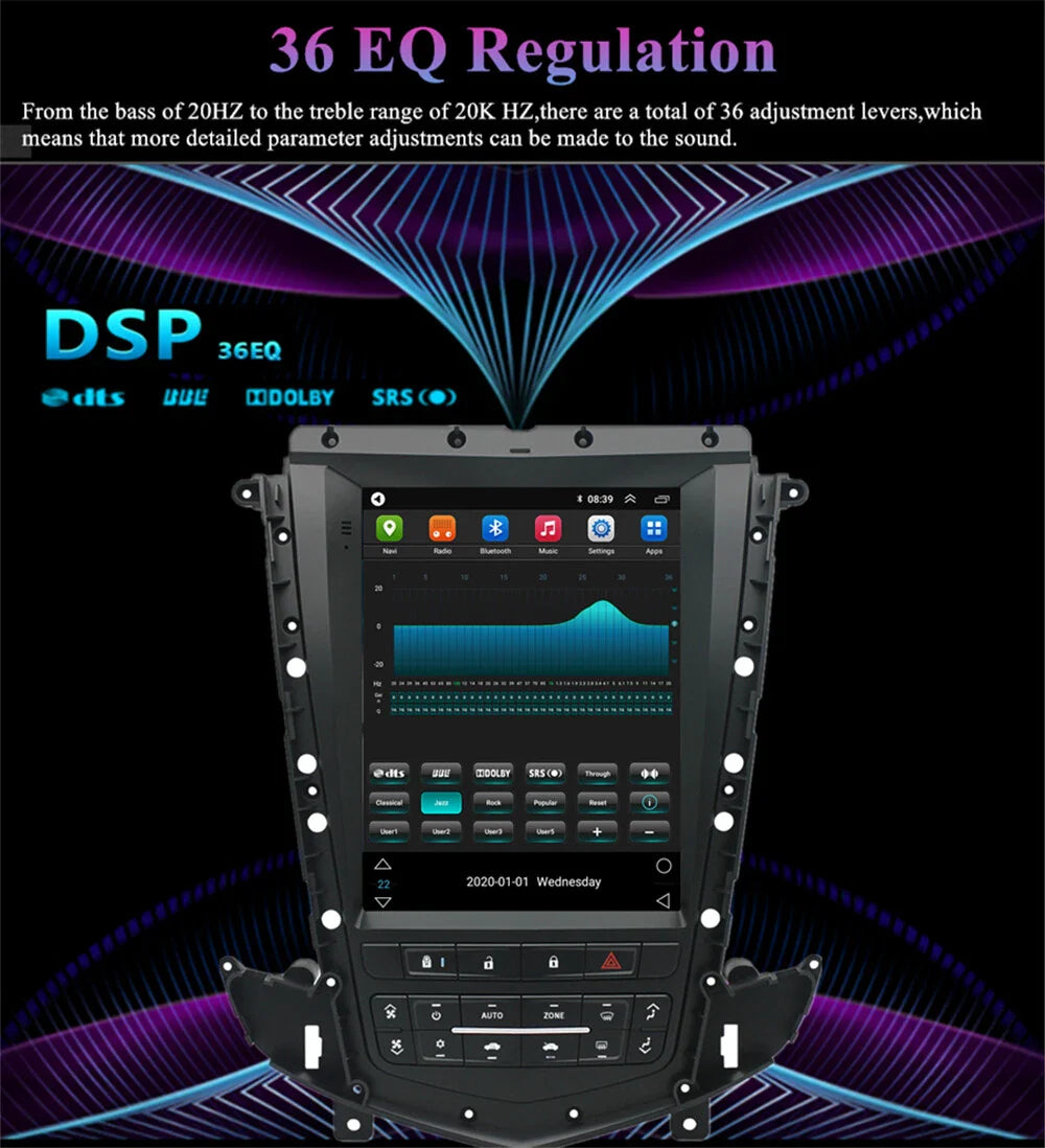 9.7" Android 10 Stereo Radio GPS for Cadillac SRX (2009-2012)