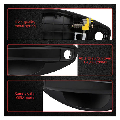 Front Left & Right Outside Door Handles for Hyundai Tiburon (2003-2008)