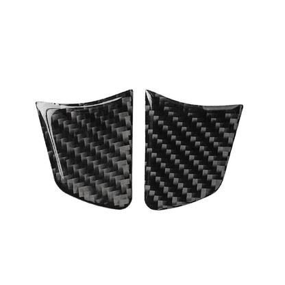 Carbon Fiber Steering Wheel Panel Cover Trim for Audi A6 A7 (2012-2018)