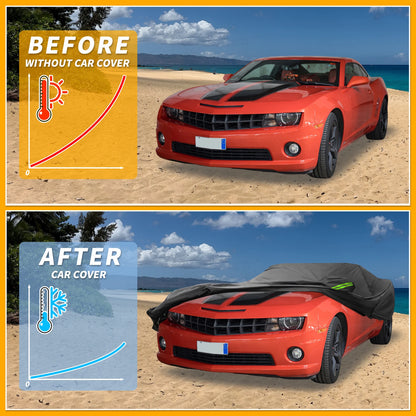 Waterproof Car Cover with Door Zipper for Chevrolet Camaro