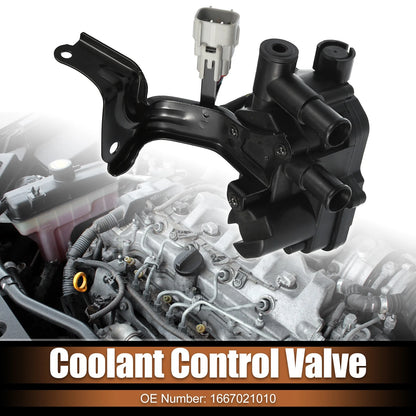 Coolant Flow Control Valve 1667021010 for Toyota Prius (2004–2009)