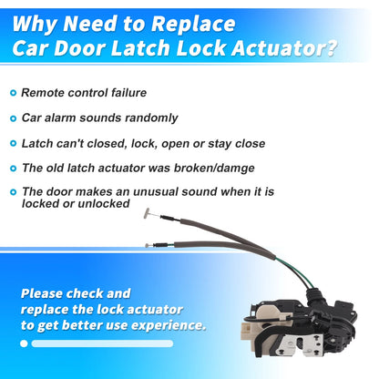 Front Passenger Side Power Door Lock Actuator for Kia Sorento (2011–2015)