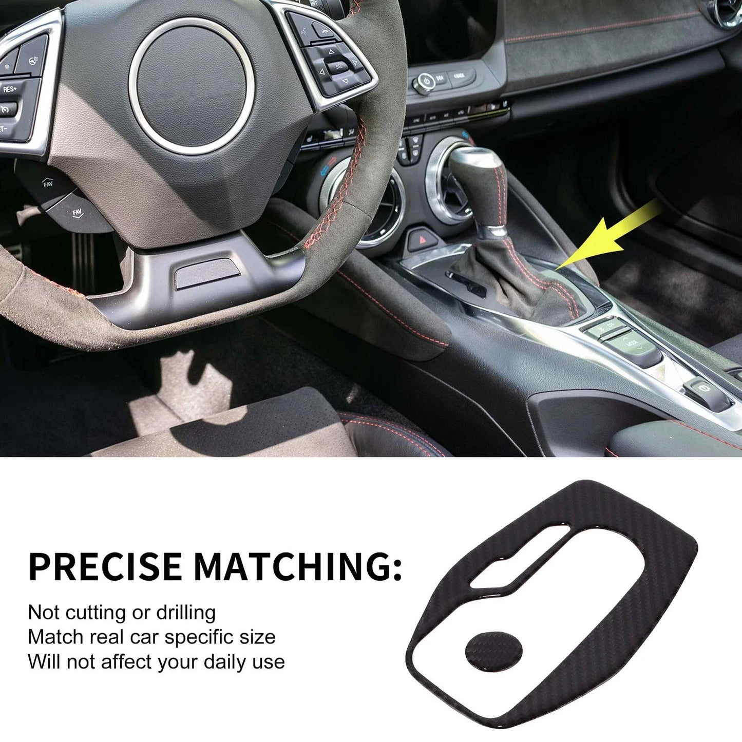 Car Gear Shift Box Panel Decal for Chevrolet Camaro ZL1 (2016-2023)