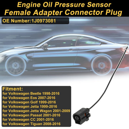 1 Pin Engine Oil Pressure Sensor Connector Plug for Volkswagen Beetle (1998–2016)