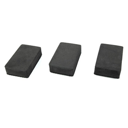 3 x Car Clay Bar Pad Sponges Block Cleaning Eraser Wax Polish Pad Tools Black