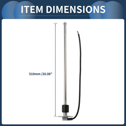 Fuel Sending Unit and Gauge Kit 240-33 Ohm for Boat Car Truck (510mm)