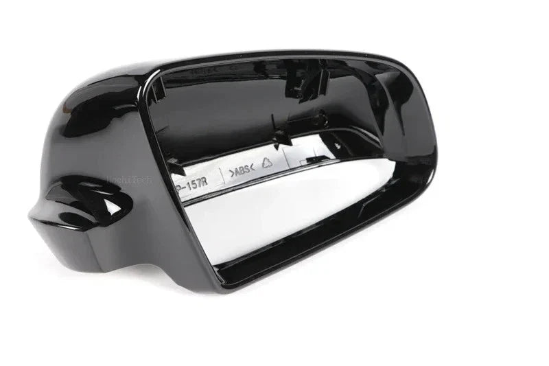 Gloss Black Wing Mirror Caps for Audi A4 B7 (2005–2008)