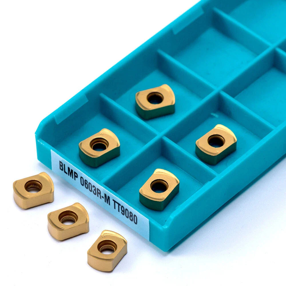 10 x BLMP 0603R-M Carbide Inserts for TT9080 CNC Lathe Mill Tools