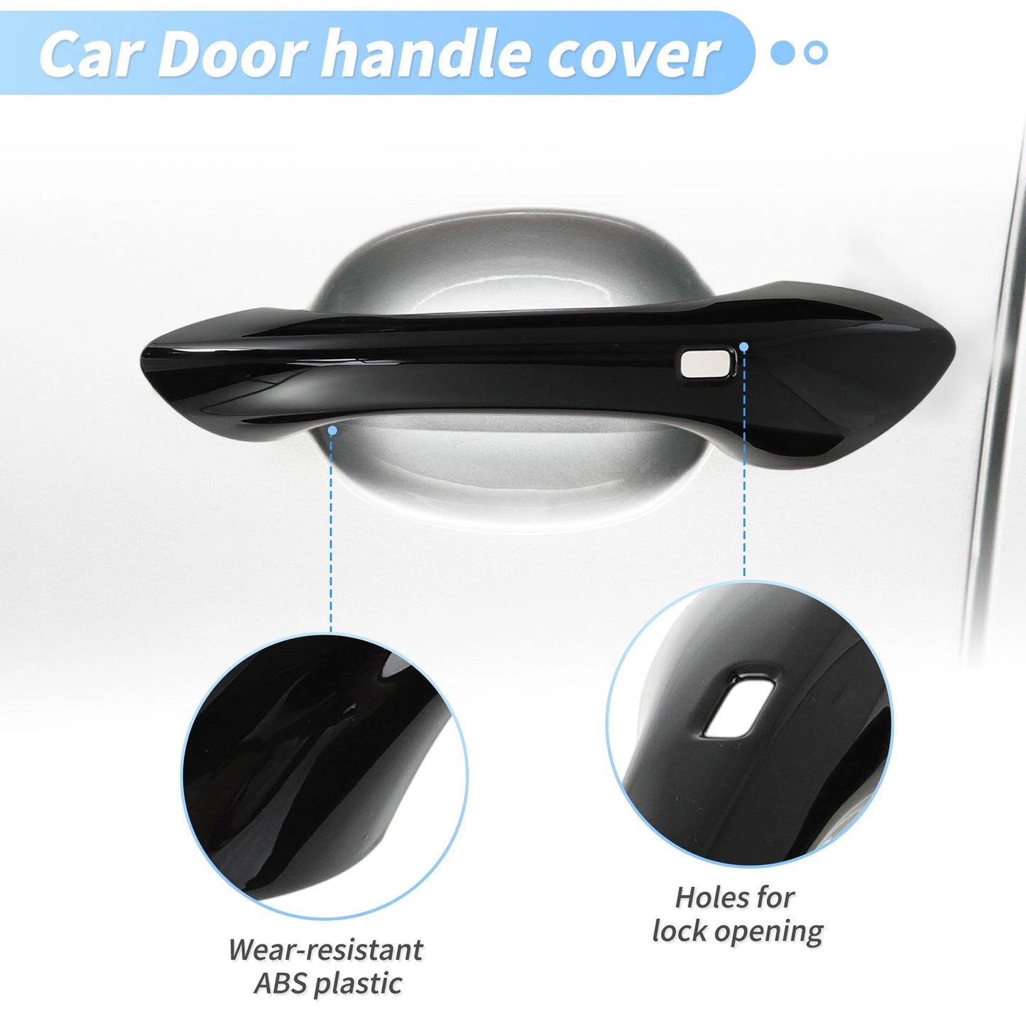 Door Handle Cover Protector for Chevrolet Trax (2024–2025) Glossy Black