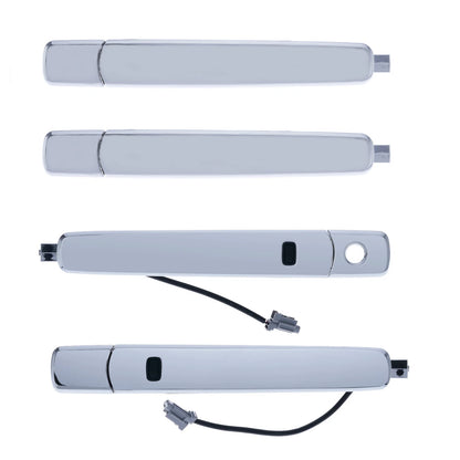 Set of 4 Chrome Outer Door Handles for Nissan X-Trail (2007–2014)