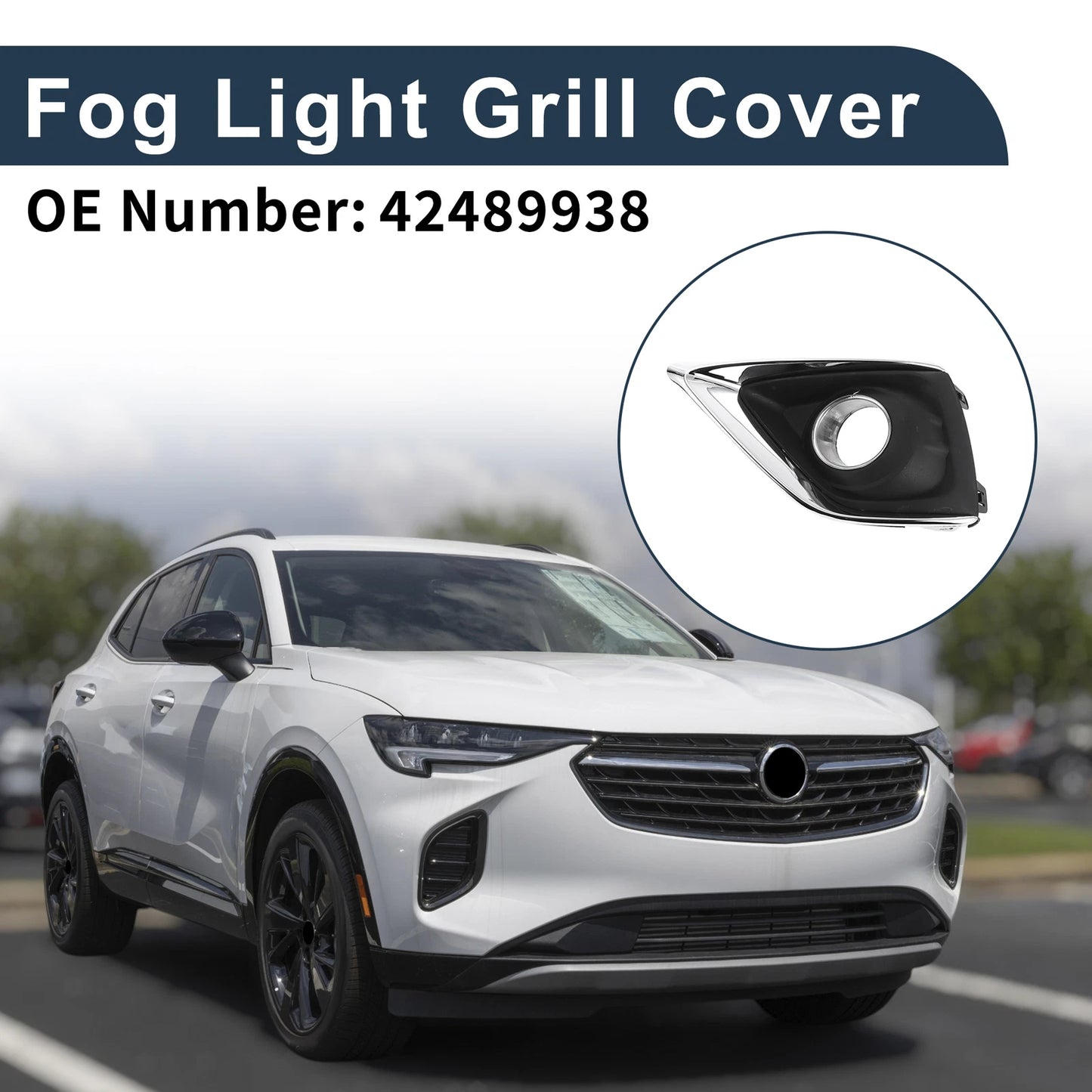 1 Pc Fog Light Grill for Buick Envision (2019–2020) No. 42489938