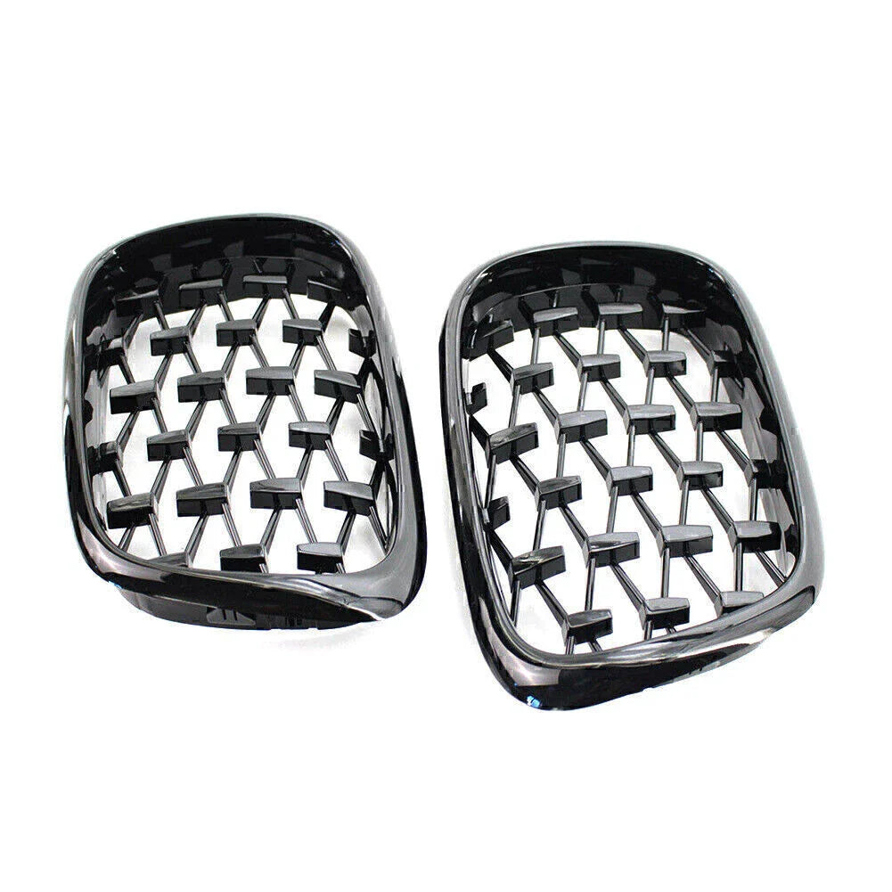 Gloss Black Front Kidney Grille for BMW E39 5-Series (1999-2003)