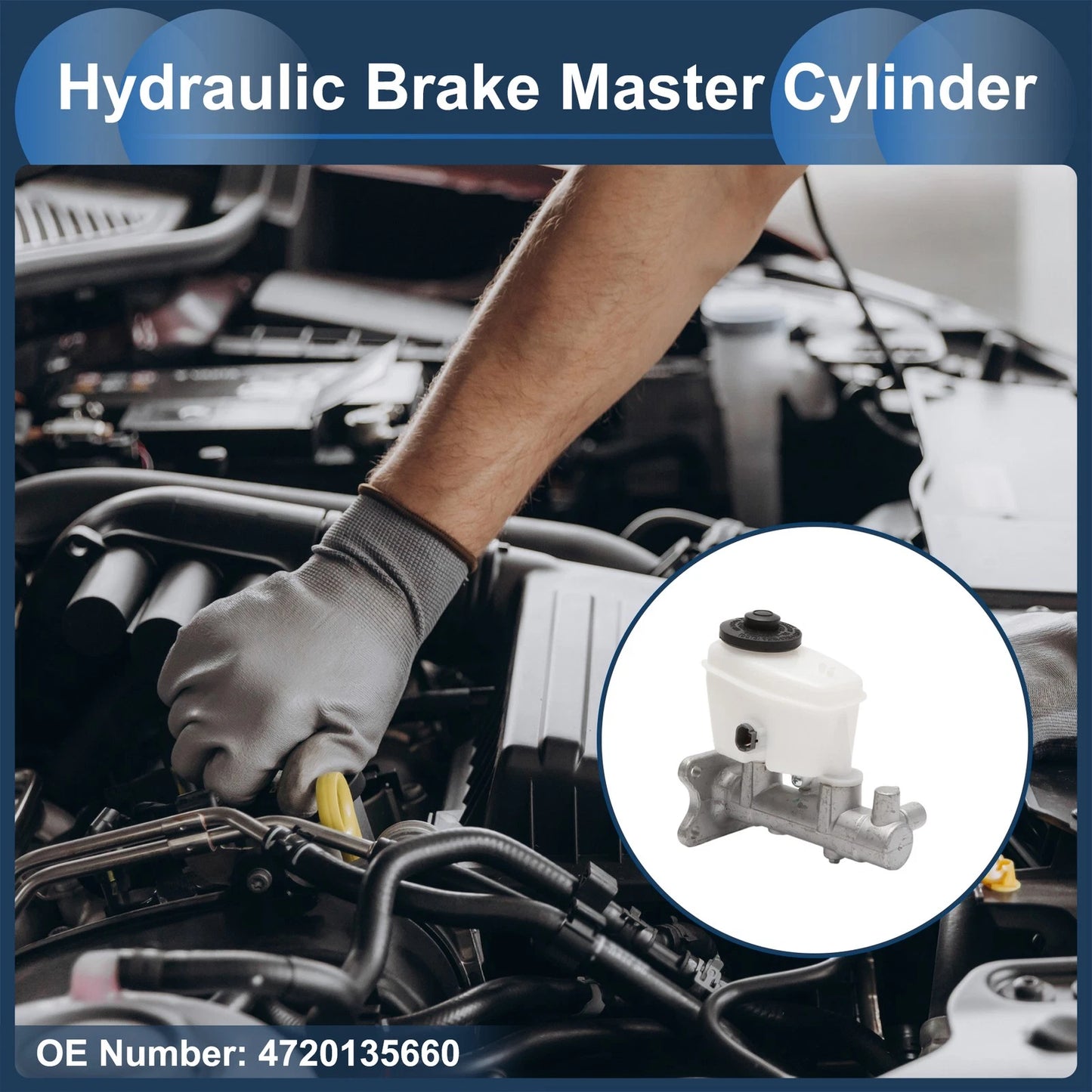 Brake Master Cylinder with Reservoir No. 4720135660 for Toyota 4Runner (1980–1995)