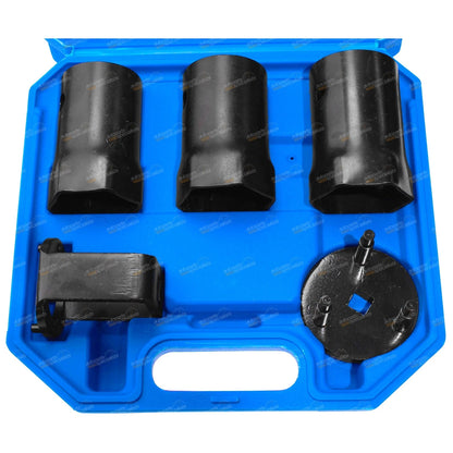 Set of 5 Hub Nut Sockets for Land Cruiser, Patrol, Hilux, Rover, Navara