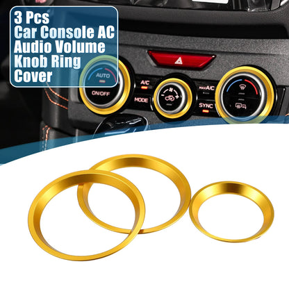 Set of 3 AC Knob Background Covers for Subaru Forester Impreza (2010–2020)