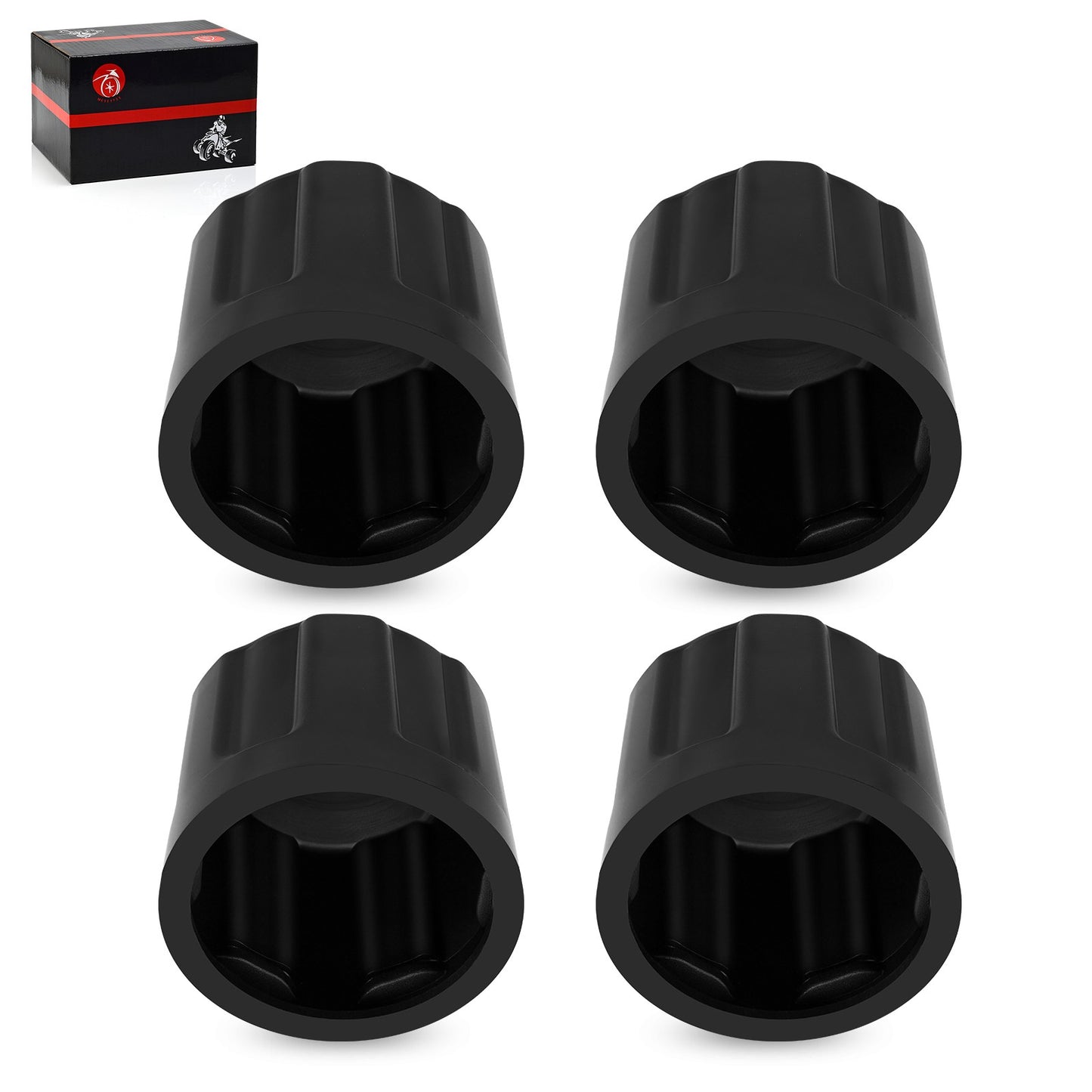 Set of 4 Center Hub Wheel Caps for Suzuki QuadRunner LT 50 90 125 185 230 250 300