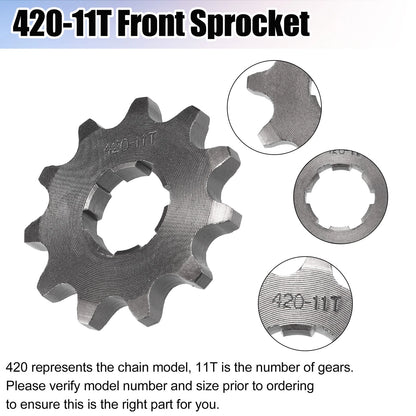 Set of 1 Front Engine Sprocket 420 11T 20mm for Dirt Bike Mini Bike