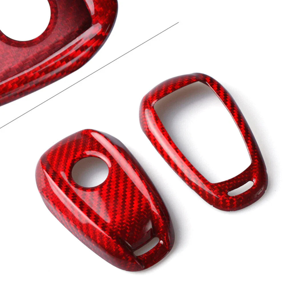 Carbon Fiber Key Shell Cover for Alfa Romeo Stelvio (2017-2023)