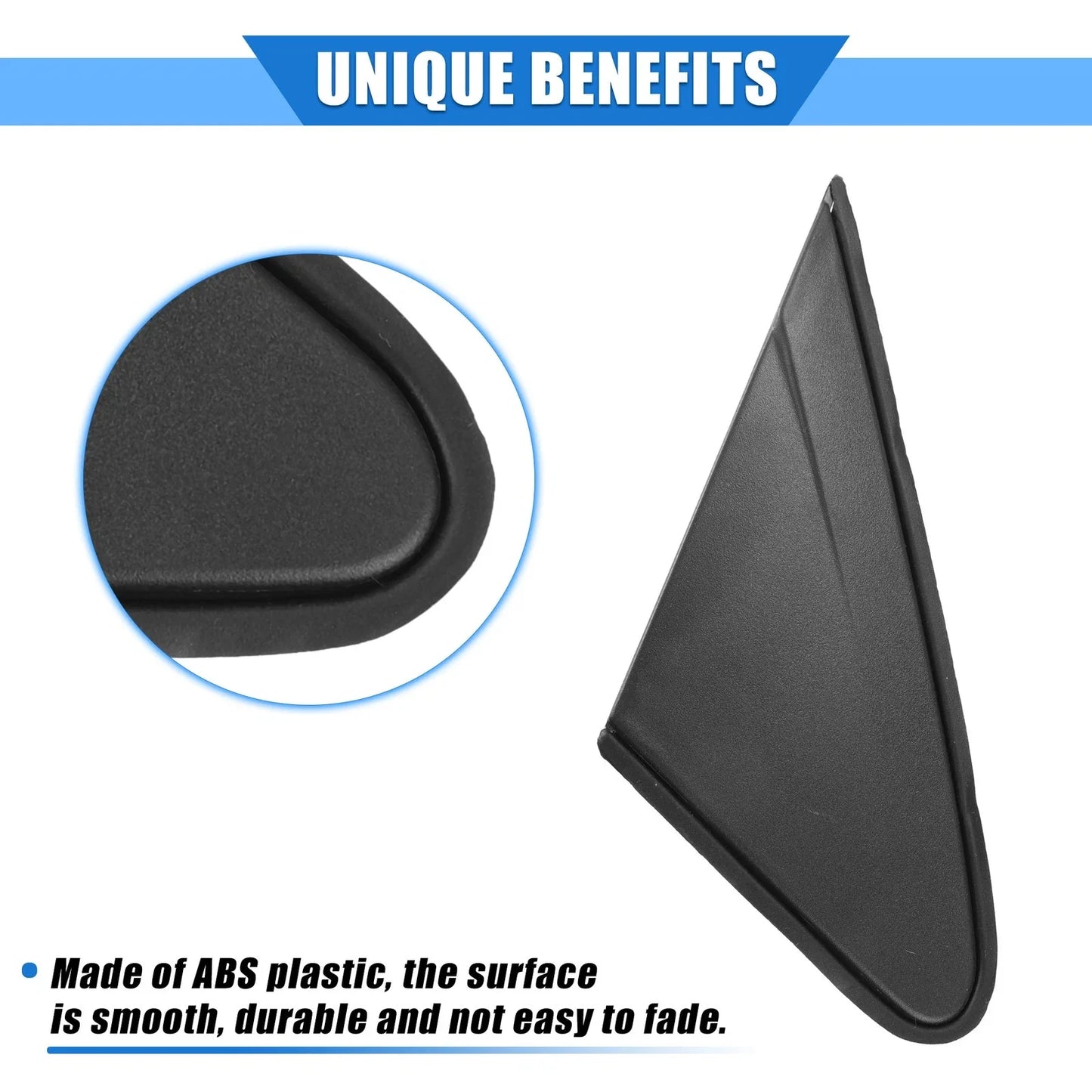Left Right Side Rear View Mirror Corner Triangle Trim for Chevy Cruze (2011-2016)